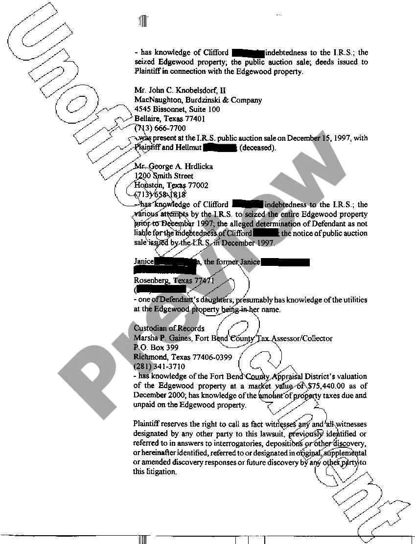 Get A07 Response To Defendants Request For Disclosure Preview A07 Response To Defendants Request For Disclosure