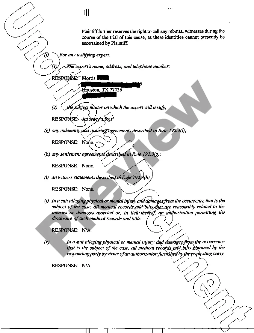 Get A07 Response To Defendants Request For Disclosure Preview A07 Response To Defendants Request For Disclosure