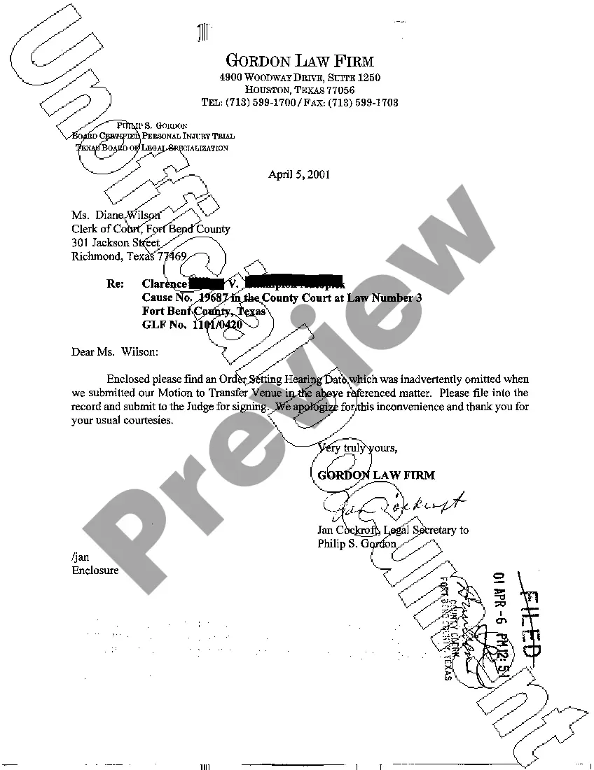 Get A08 Order Setting Hearing Date Preview A08 Order Setting Hearing Date
