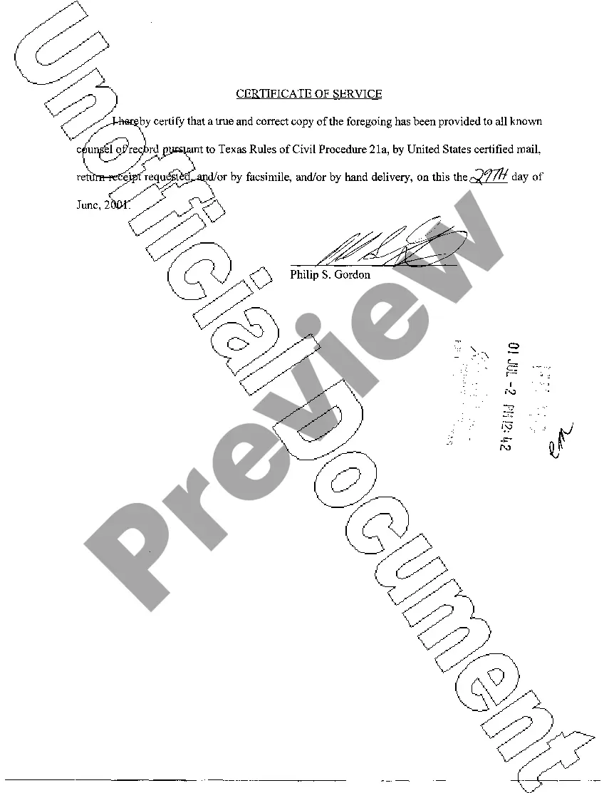 Preview A13 Defendant Certificate of Written Discovery