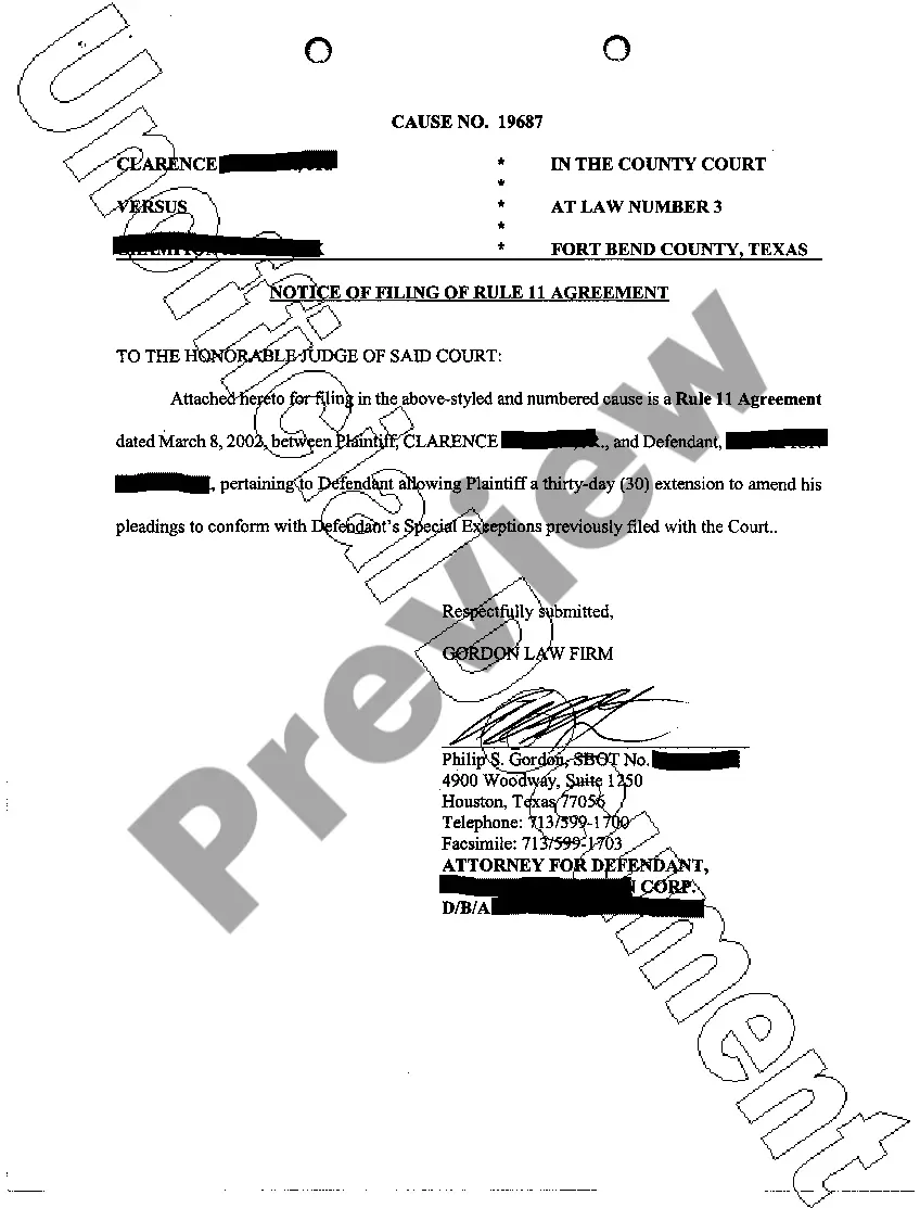 Get A21 Notice of Filing On Rule 11 Agreement Preview A21 Notice of Filing On Rule 11 Agreement