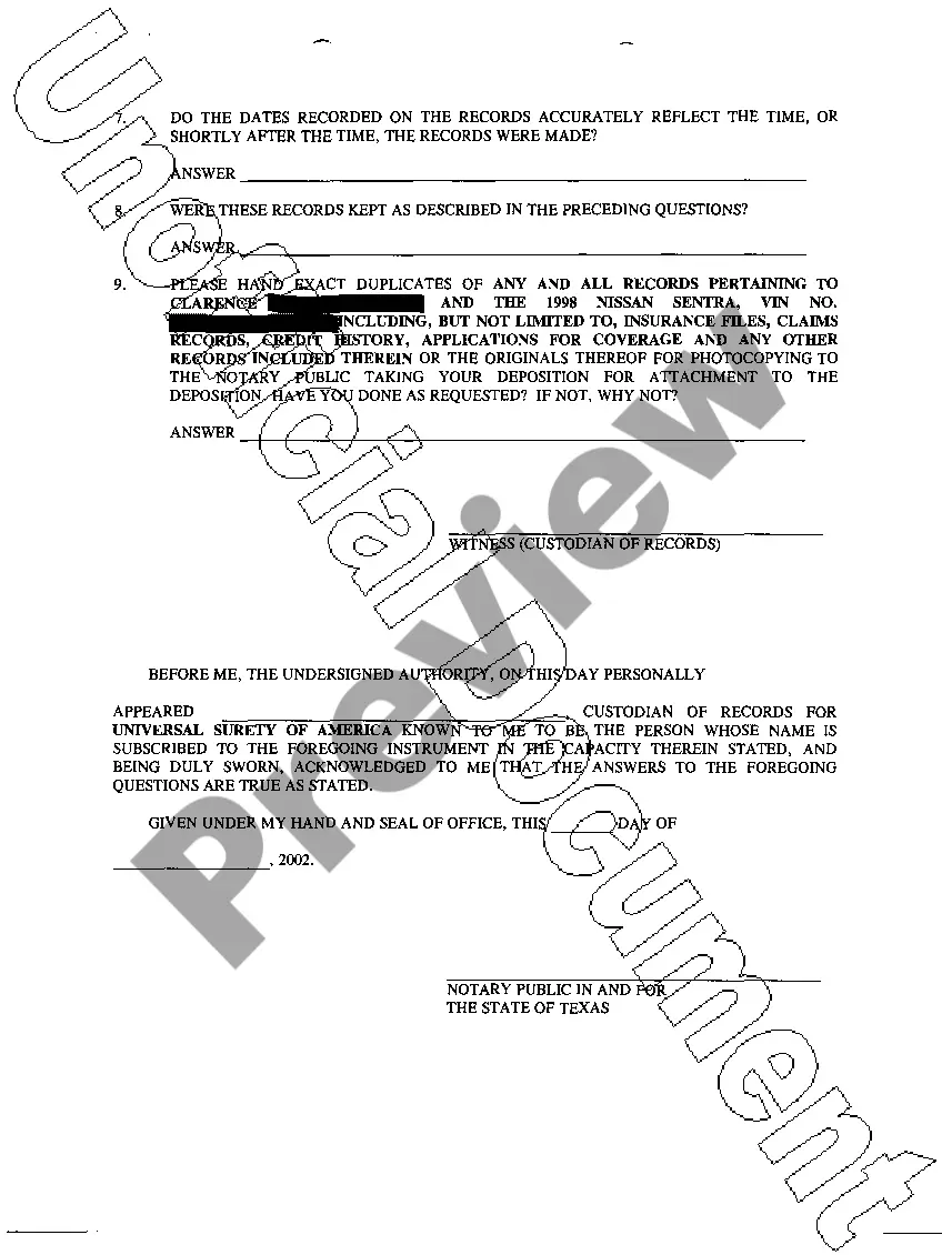 Get A34 Notice of Deposition Upon Written Questions Preview A34 Notice of Deposition Upon Written Questions