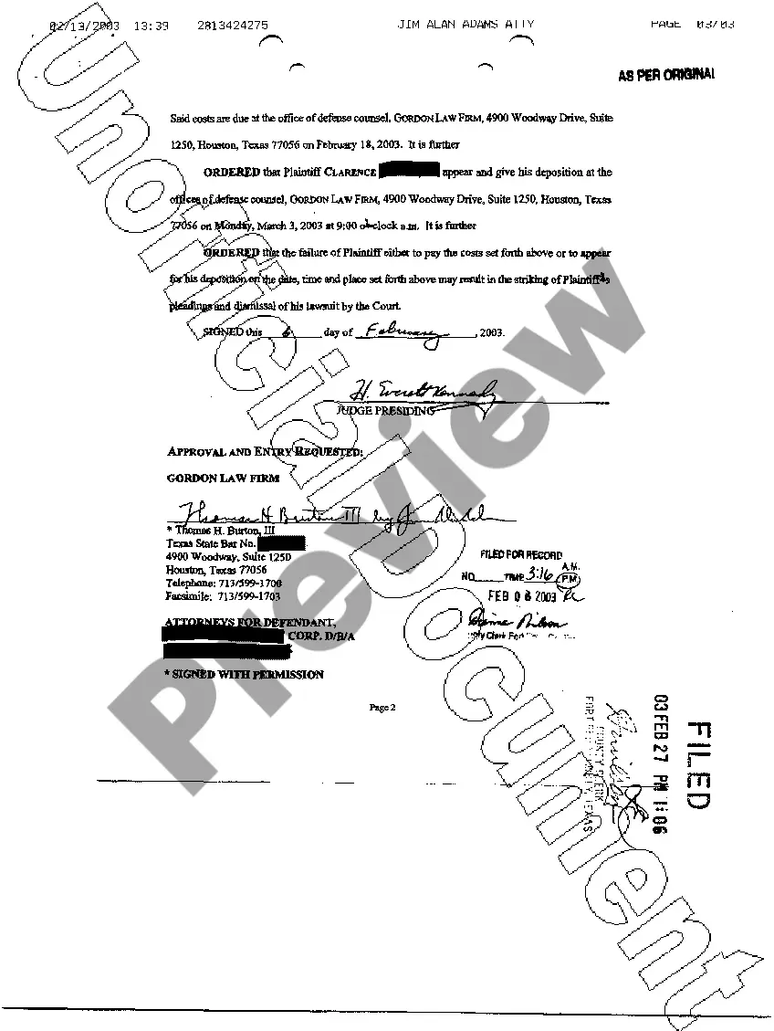Get A48 Defendants Third Amended Notice of Intent to Take Deposition Preview A48 Defendants Third Amended Notice of Intent to Take Deposition