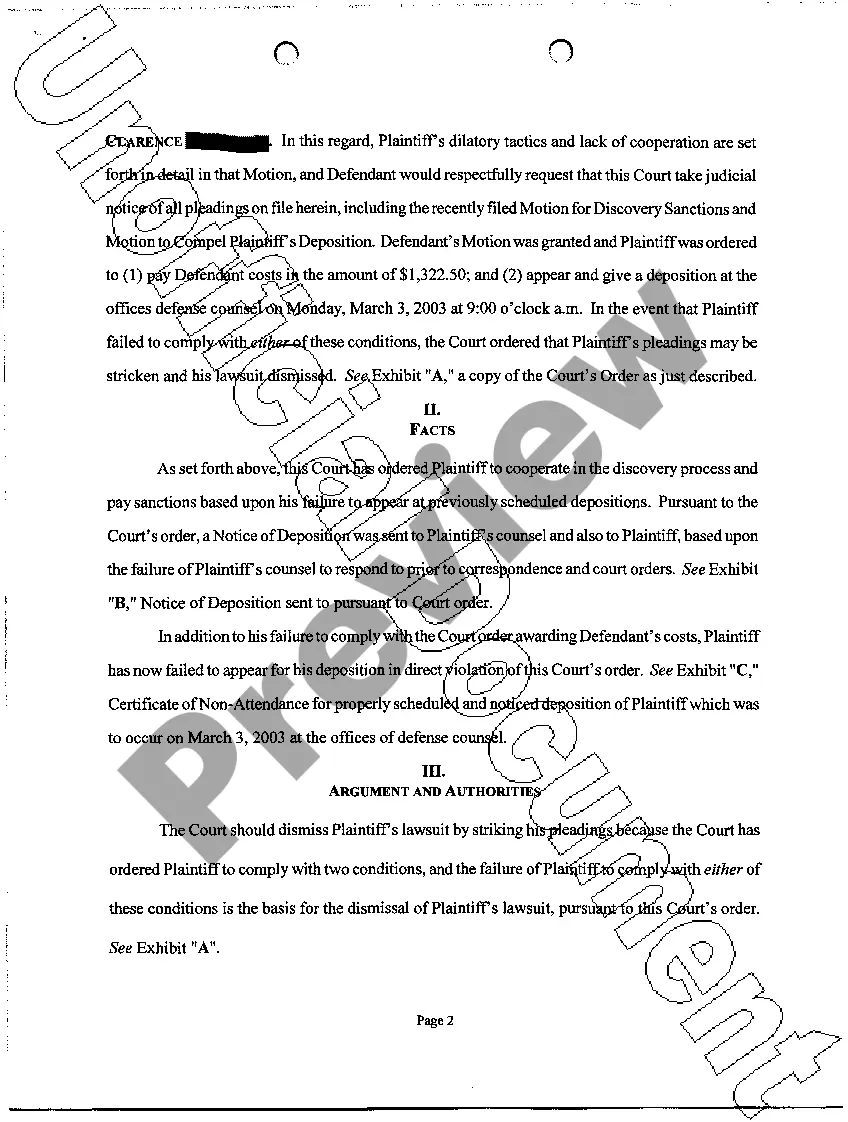 Preview A49 Motion to Strike Pleadings