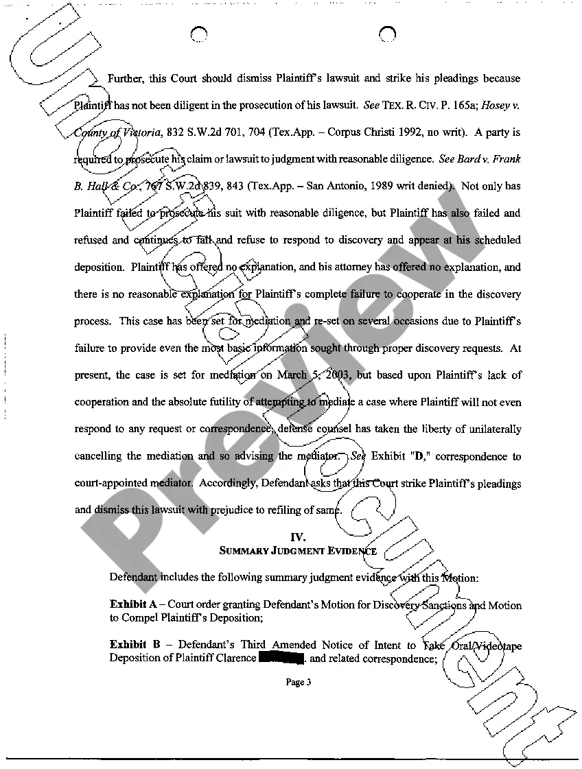 Preview A49 Motion to Strike Pleadings