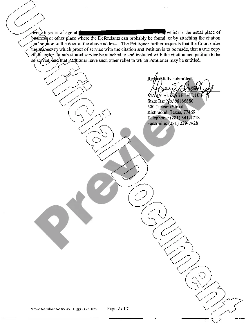 Get A03 Motion For Substituted Service Preview A03 Motion For Substituted Service