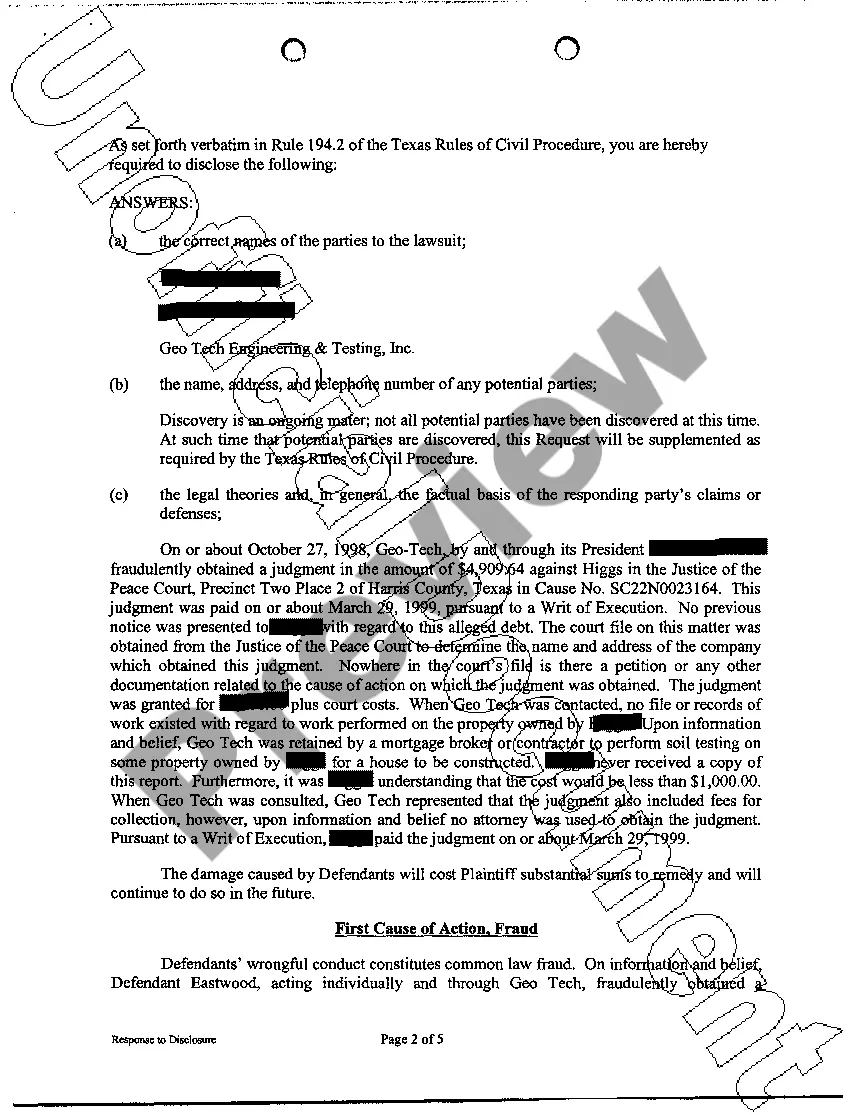 Preview A14 Plaintiff's Certificate of Written Discovery