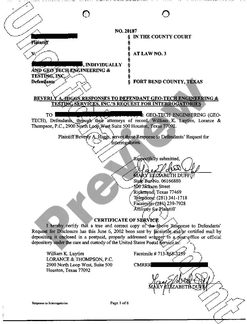 Preview A14 Plaintiff's Certificate of Written Discovery