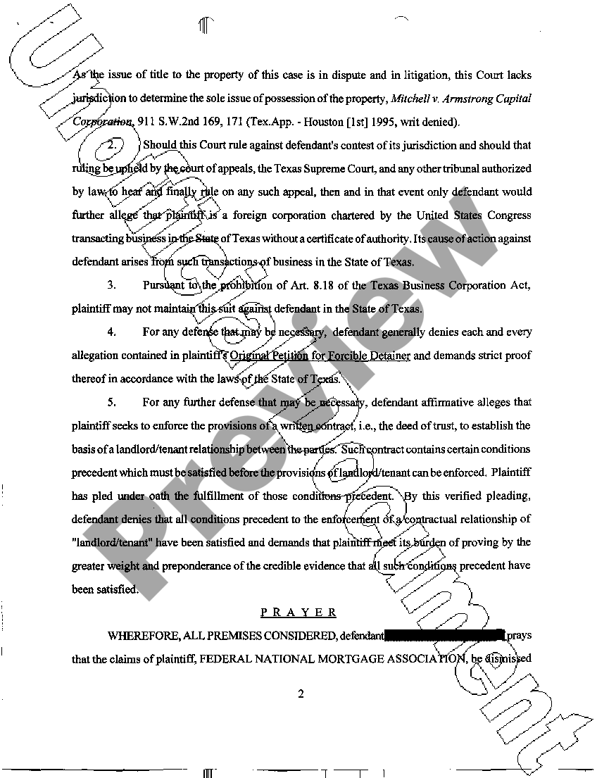 Collin Texas Defendants Motion To Dismiss And First Amended US Legal 