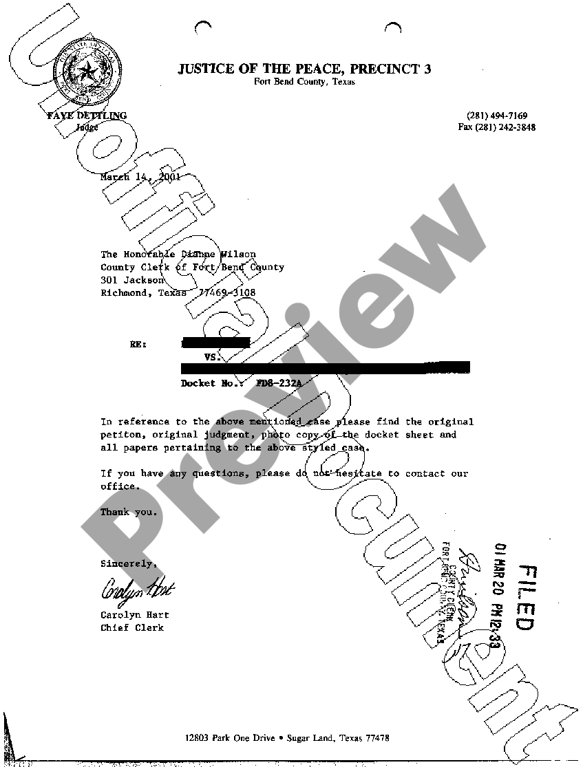 Houston Texas Appeal Transcript following eviction US Legal Forms