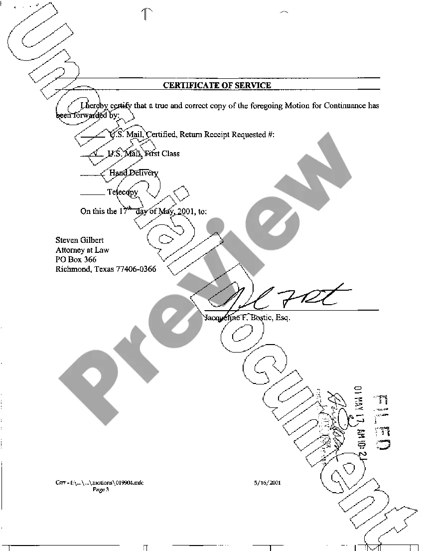 Get A07 Motion for Continuance Preview A07 Motion for Continuance