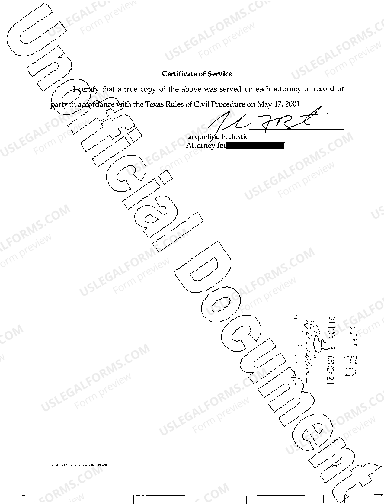 Laredo Texas Motion for Withdrawal of Counsel US Legal Forms