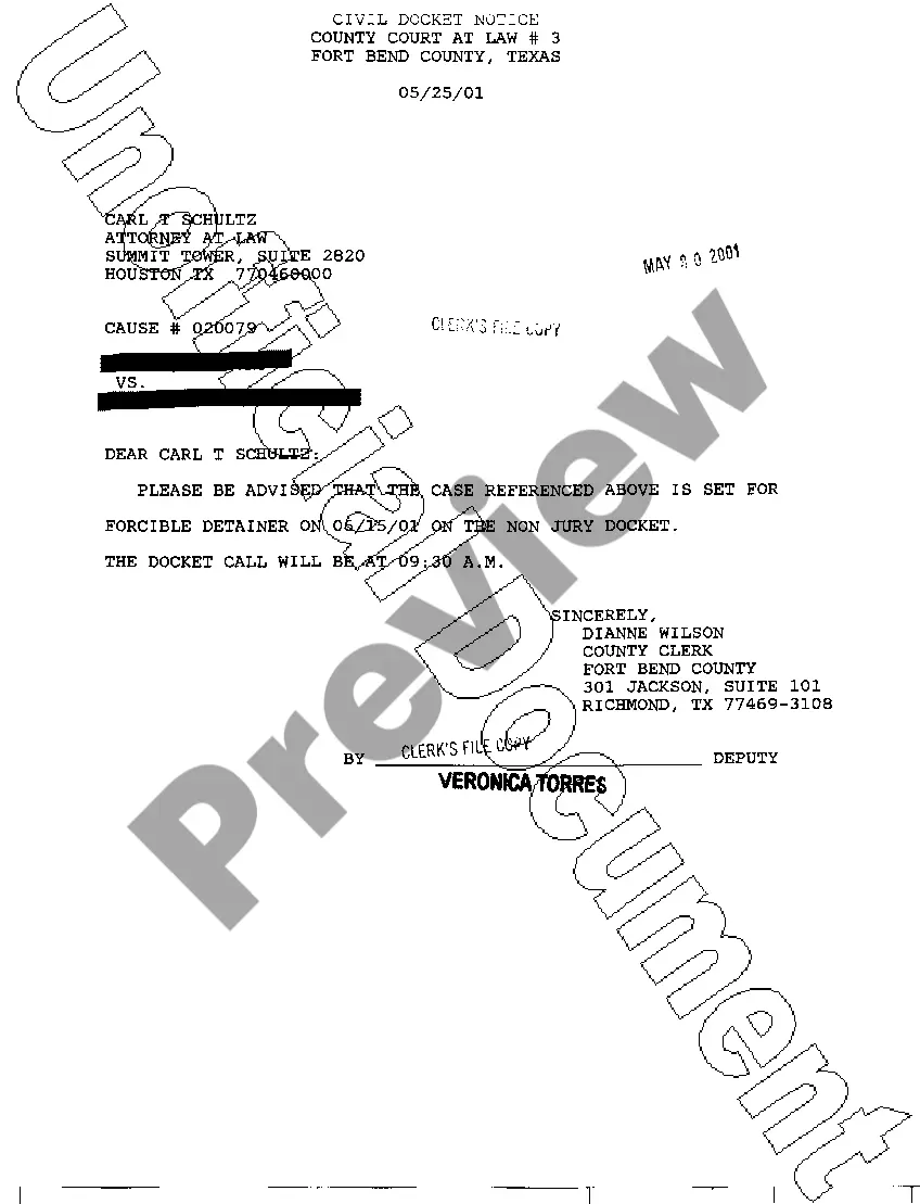 Preview A04 Civil Docket Notice