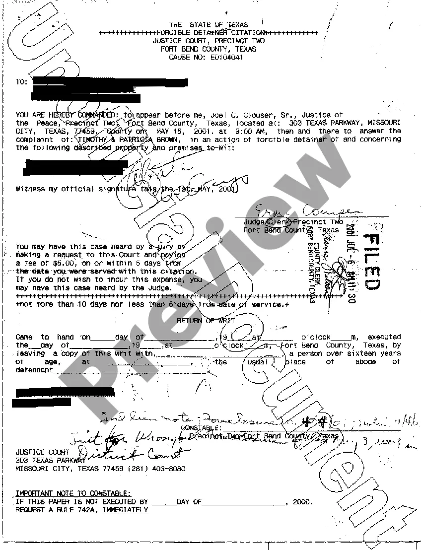 Preview A03 Exhibit B to Transcript regarding title proceeding