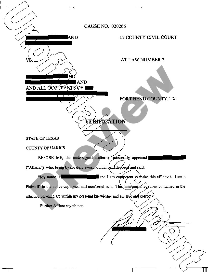 Preview A07 First Amended Complaint for Forcible Detainer
