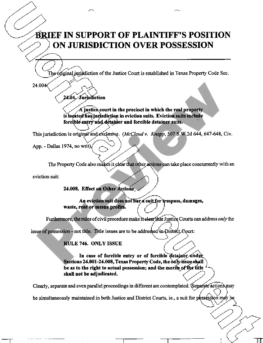 Preview A07 First Amended Complaint for Forcible Detainer