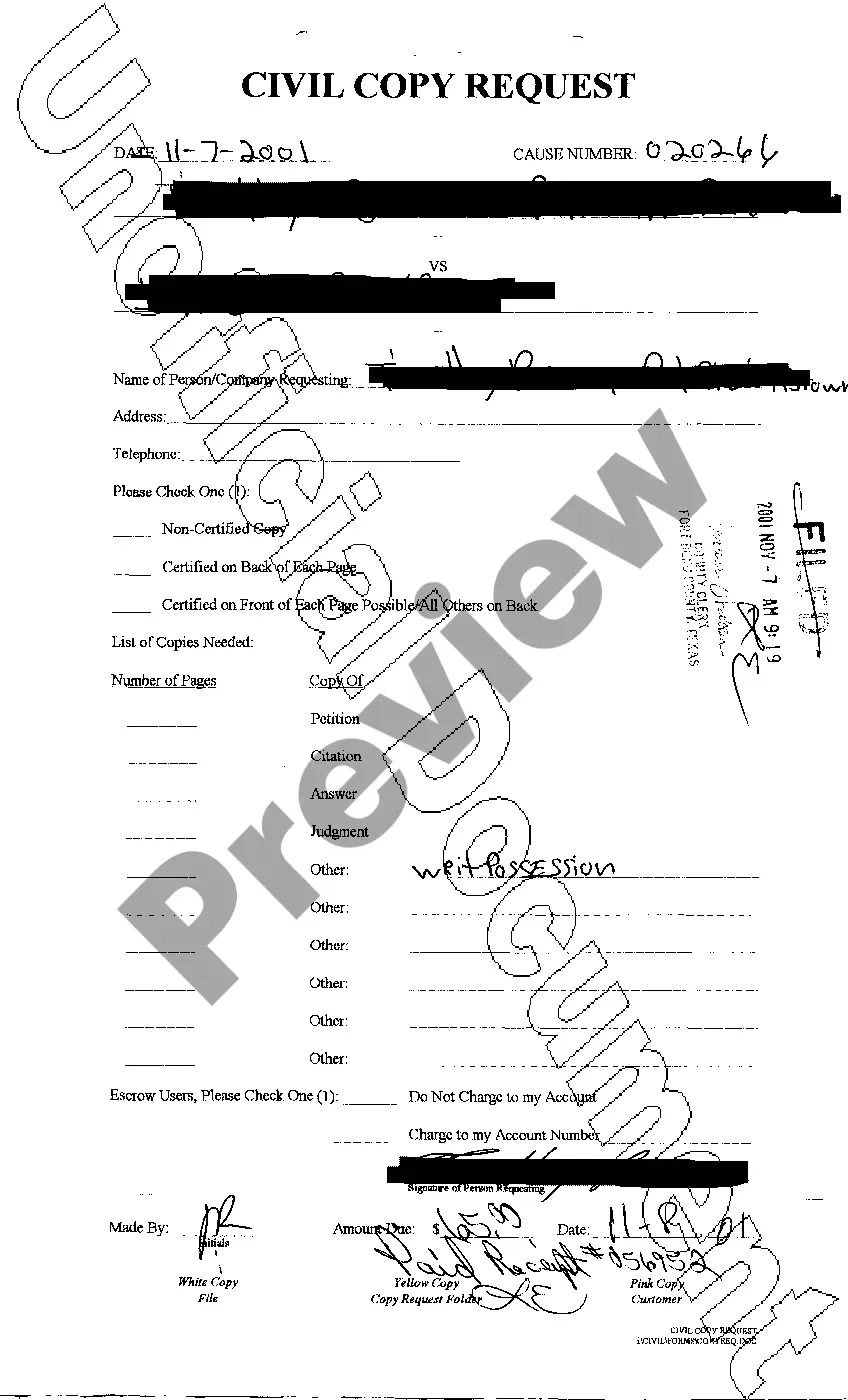 Get A13 Writ of Possession Preview A13 Writ of Possession