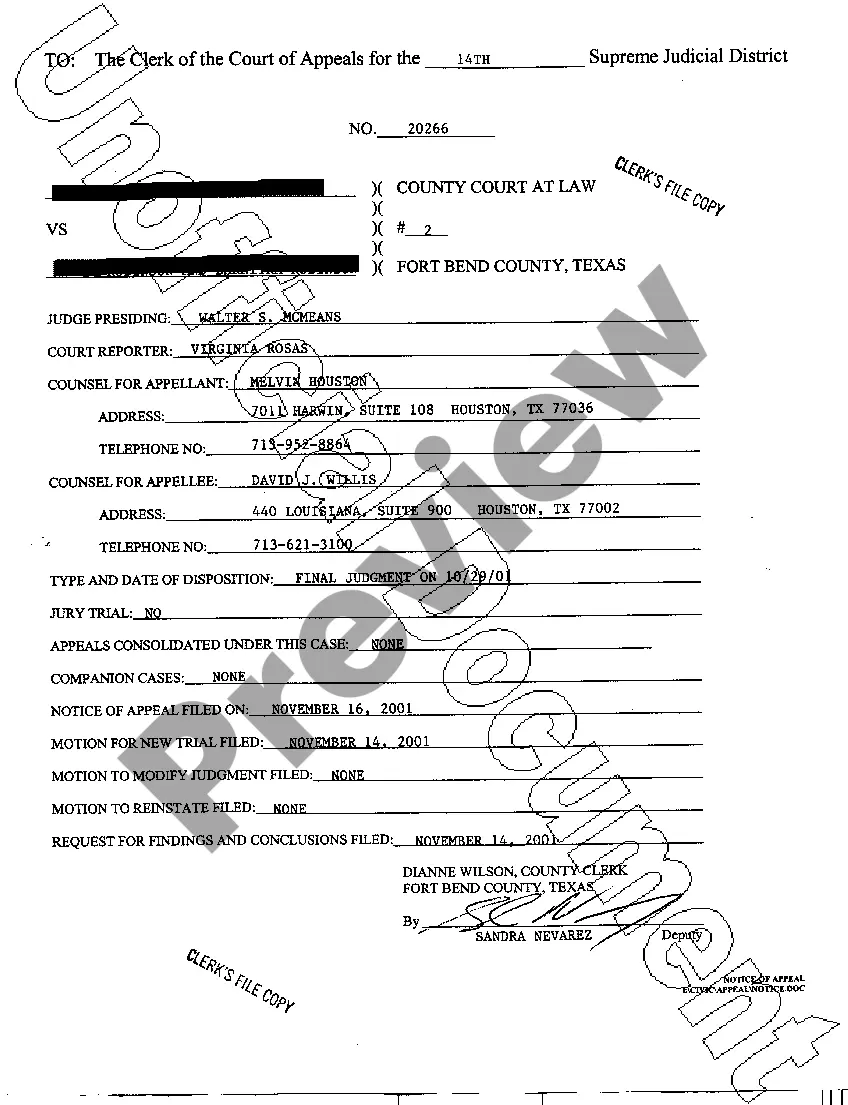 Get A23 Notice of Appeal From Judgment Preview A23 Notice of Appeal From Judgment