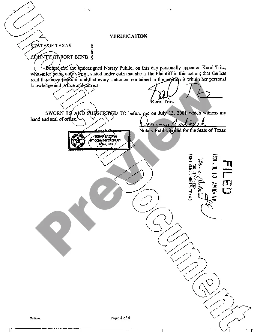 Preview A01 Plaintiff's Original Petition