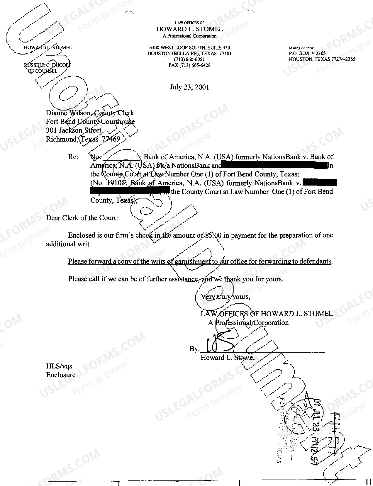 Preview A03 Writ Second to Financial Institution