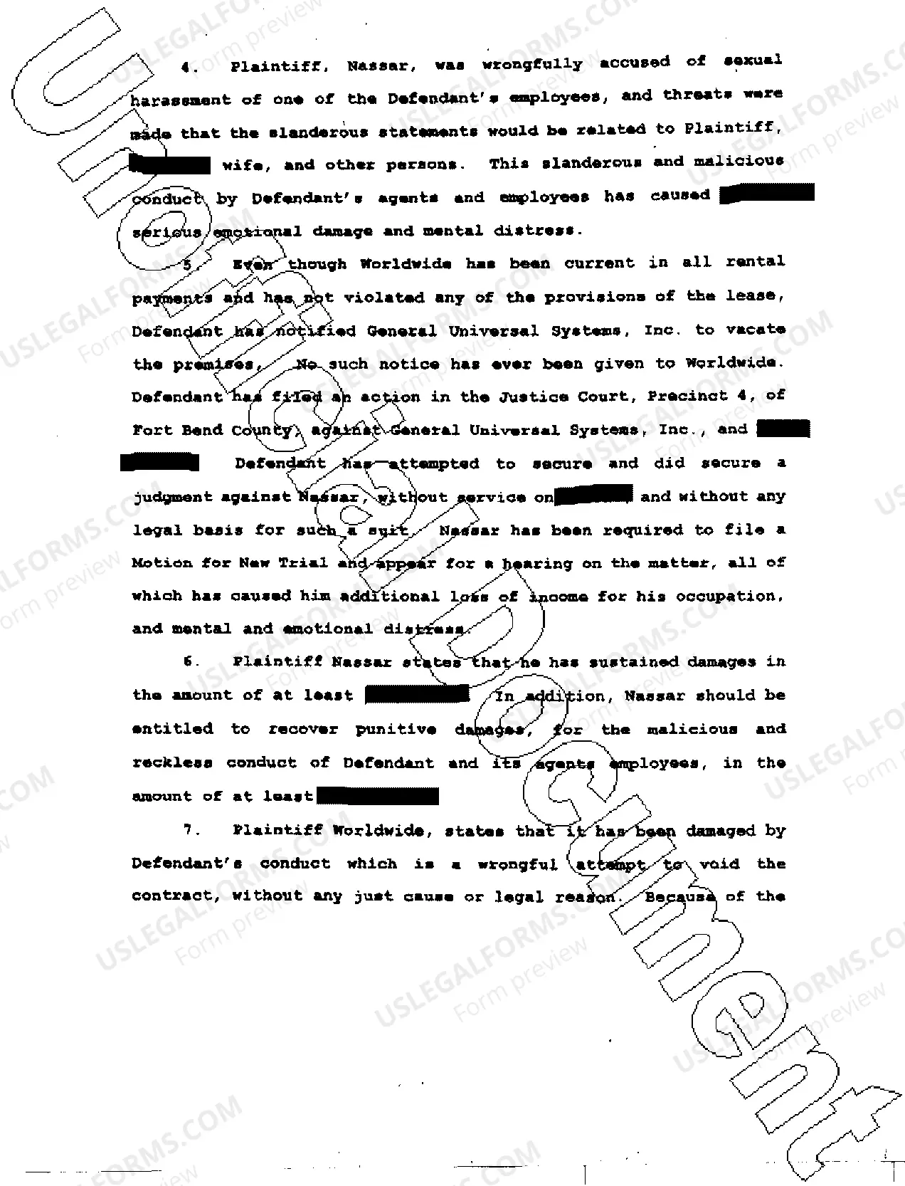 Preview A01 Plaintiff's Original Petition