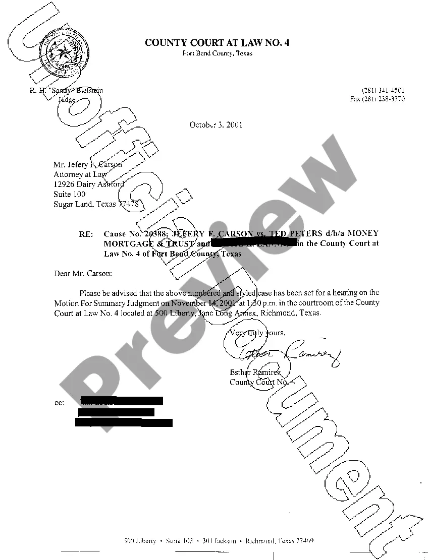 Preview A03 Letter From Judge's office