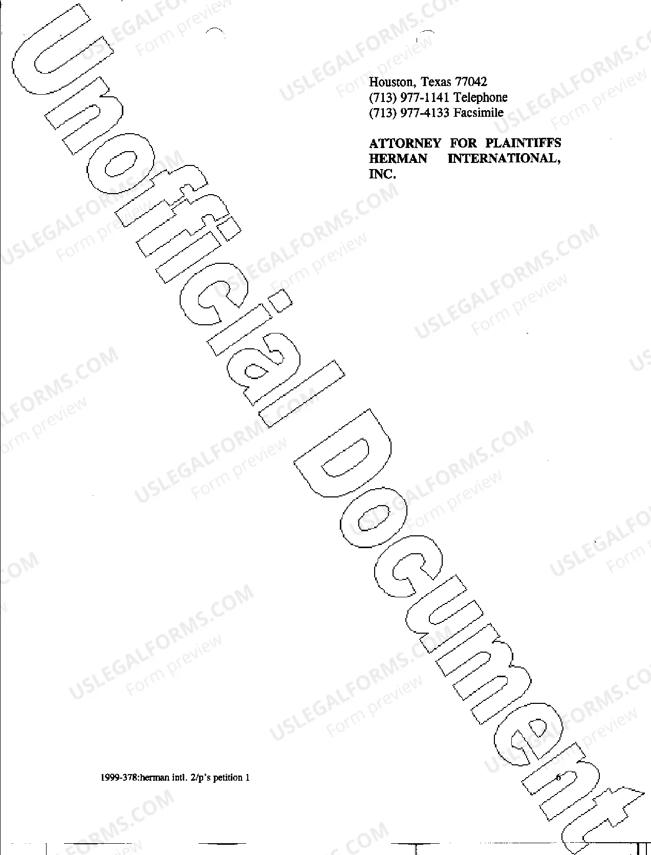 Preview A01 Plaintiff's Original Petition