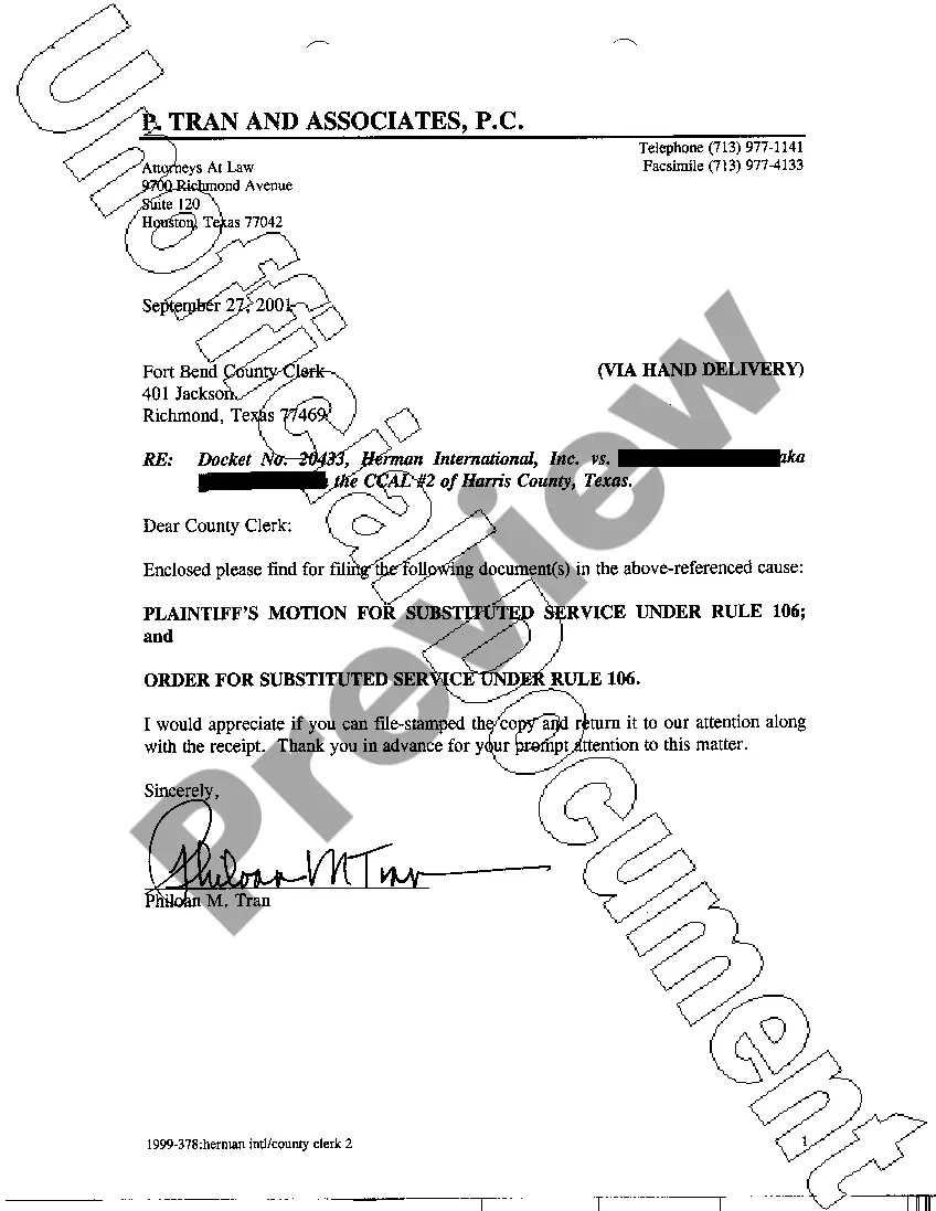 Get A03 Plaintiff's Motion For Substituted Service Preview A03 Plaintiff's Motion For Substituted Service