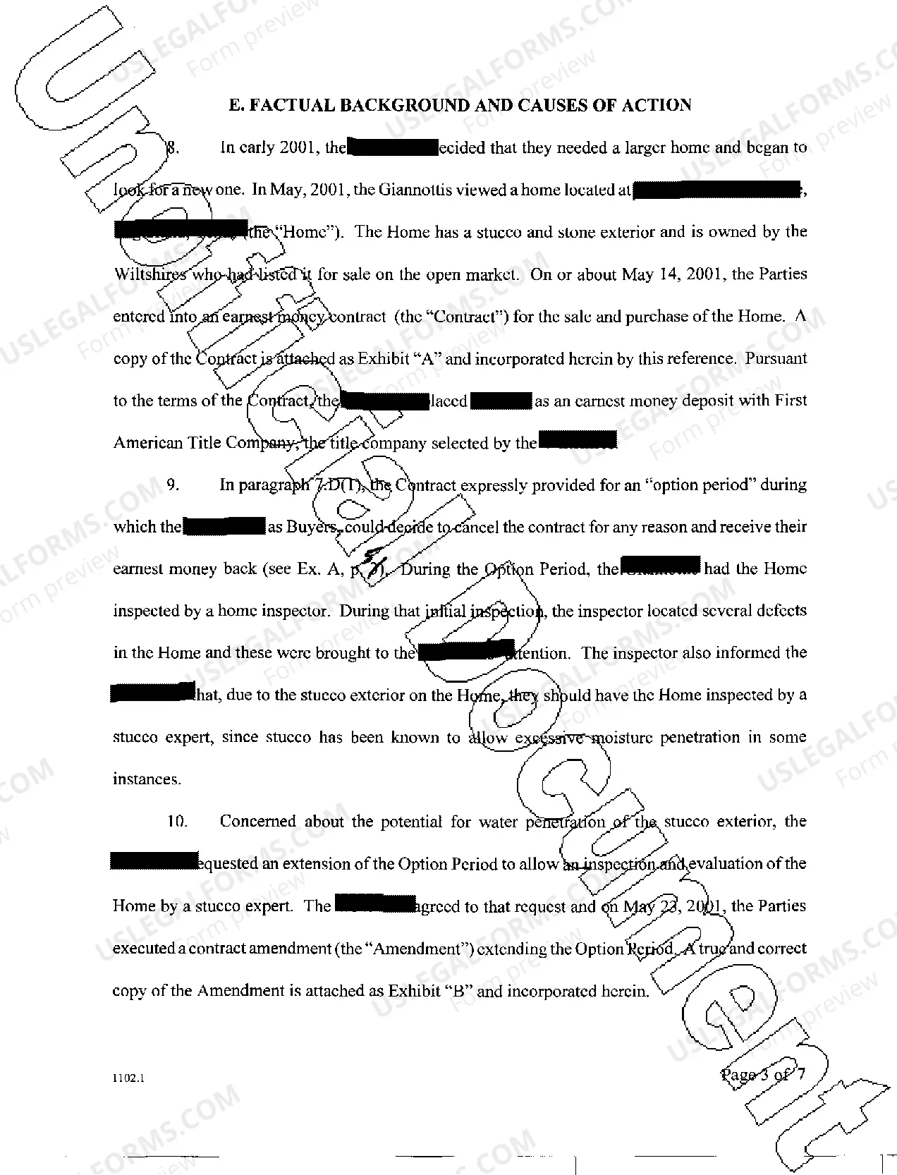 Preview A01 Plaintiff's Original Petition