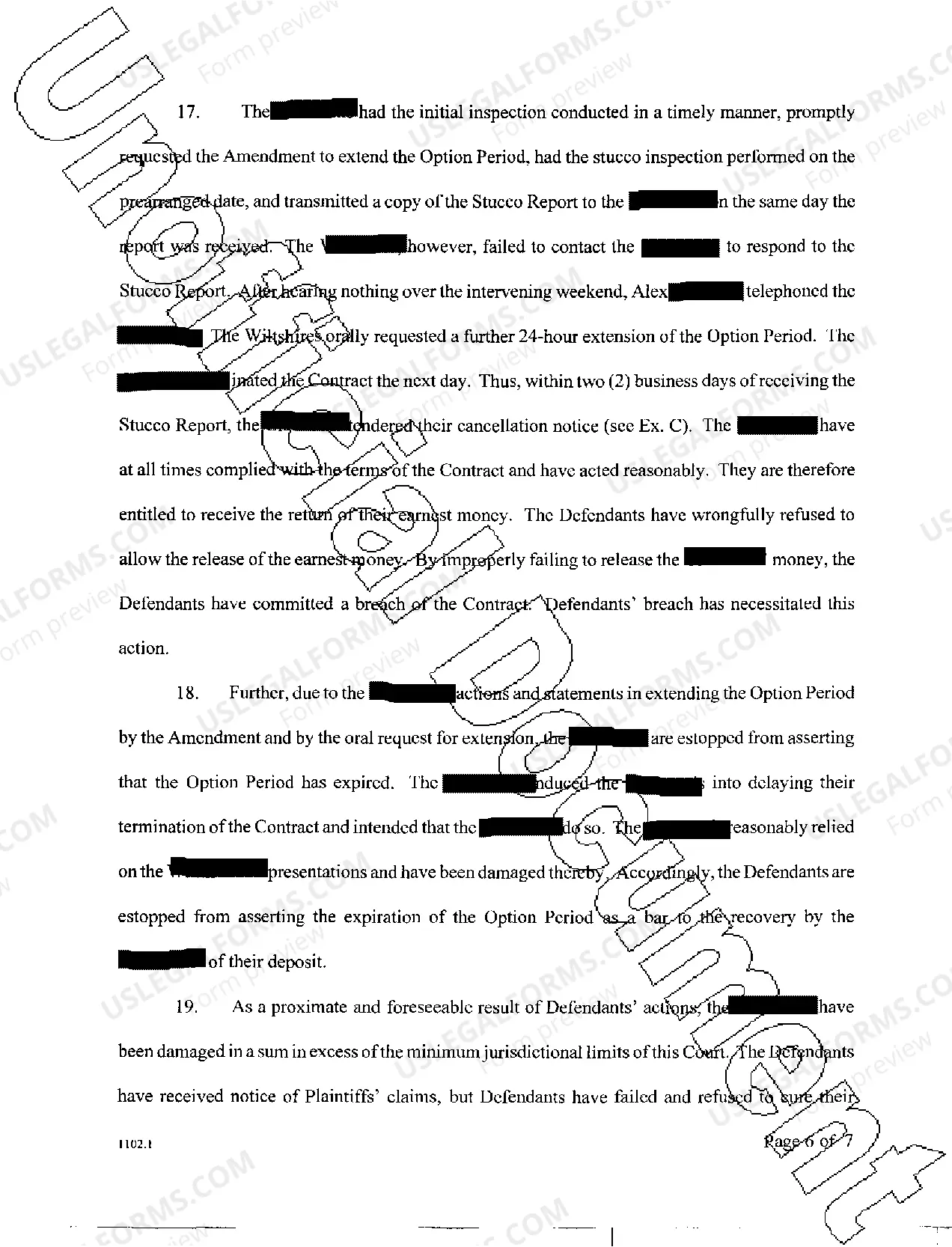 Preview A01 Plaintiff's Original Petition