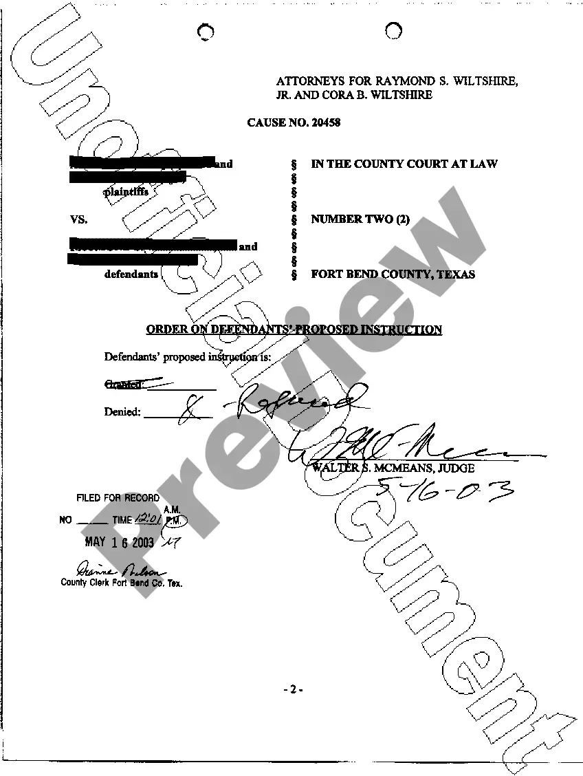 Preview A40 Defendant's Proposed Jury Instruction