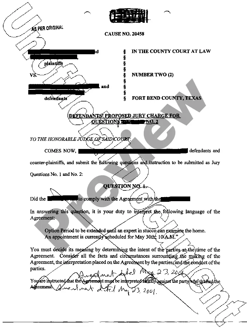 Preview A40 Defendant's Proposed Jury Instruction