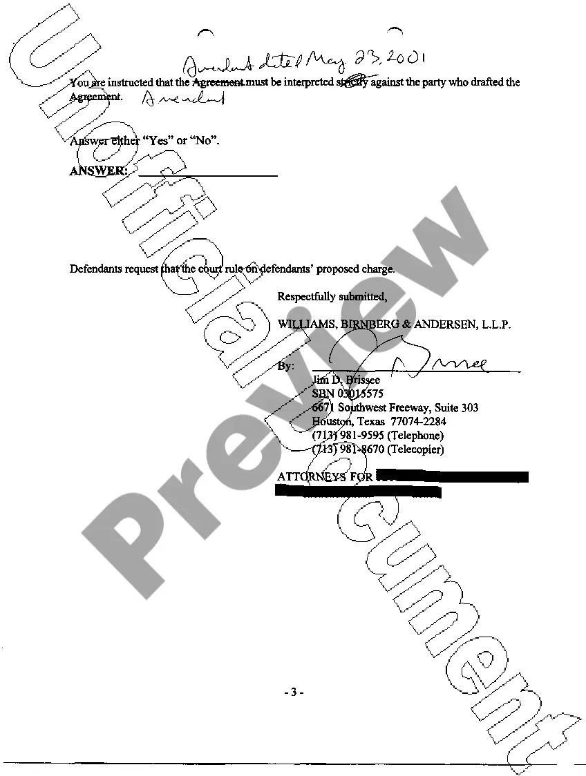 Preview A40 Defendant's Proposed Jury Instruction