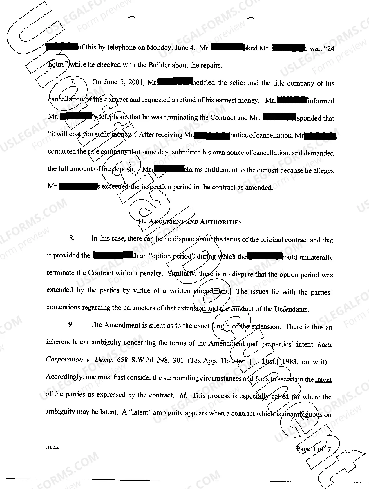 Preview A47 Plaintiff's Trial Brief