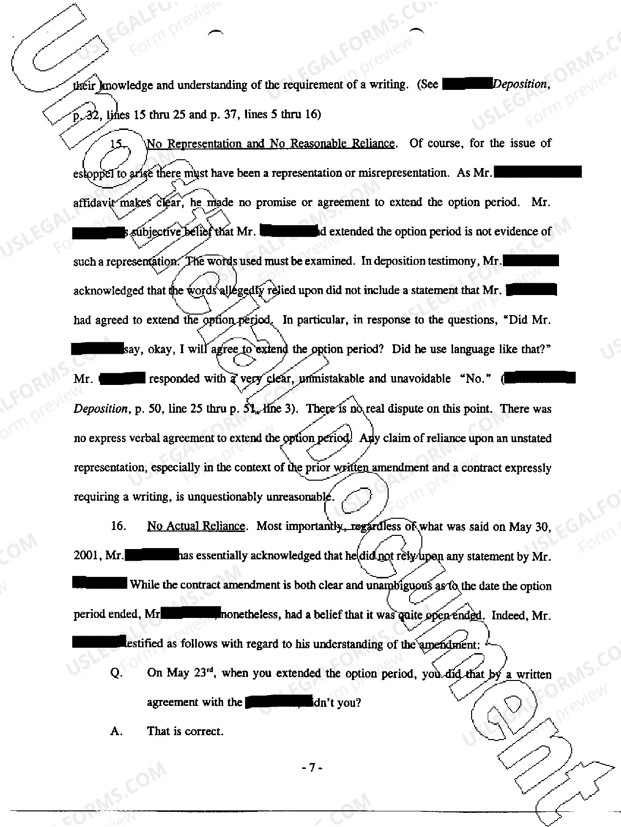 Preview A48 Defendant's Trial Brief