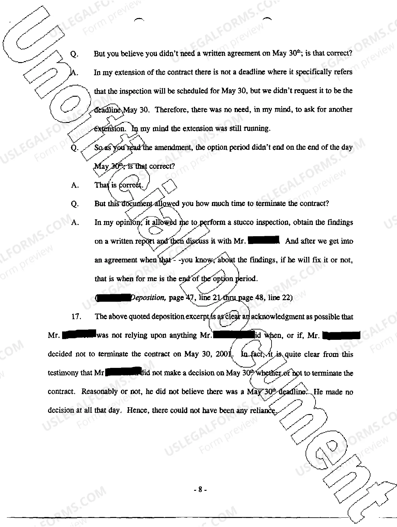 Preview A48 Defendant's Trial Brief