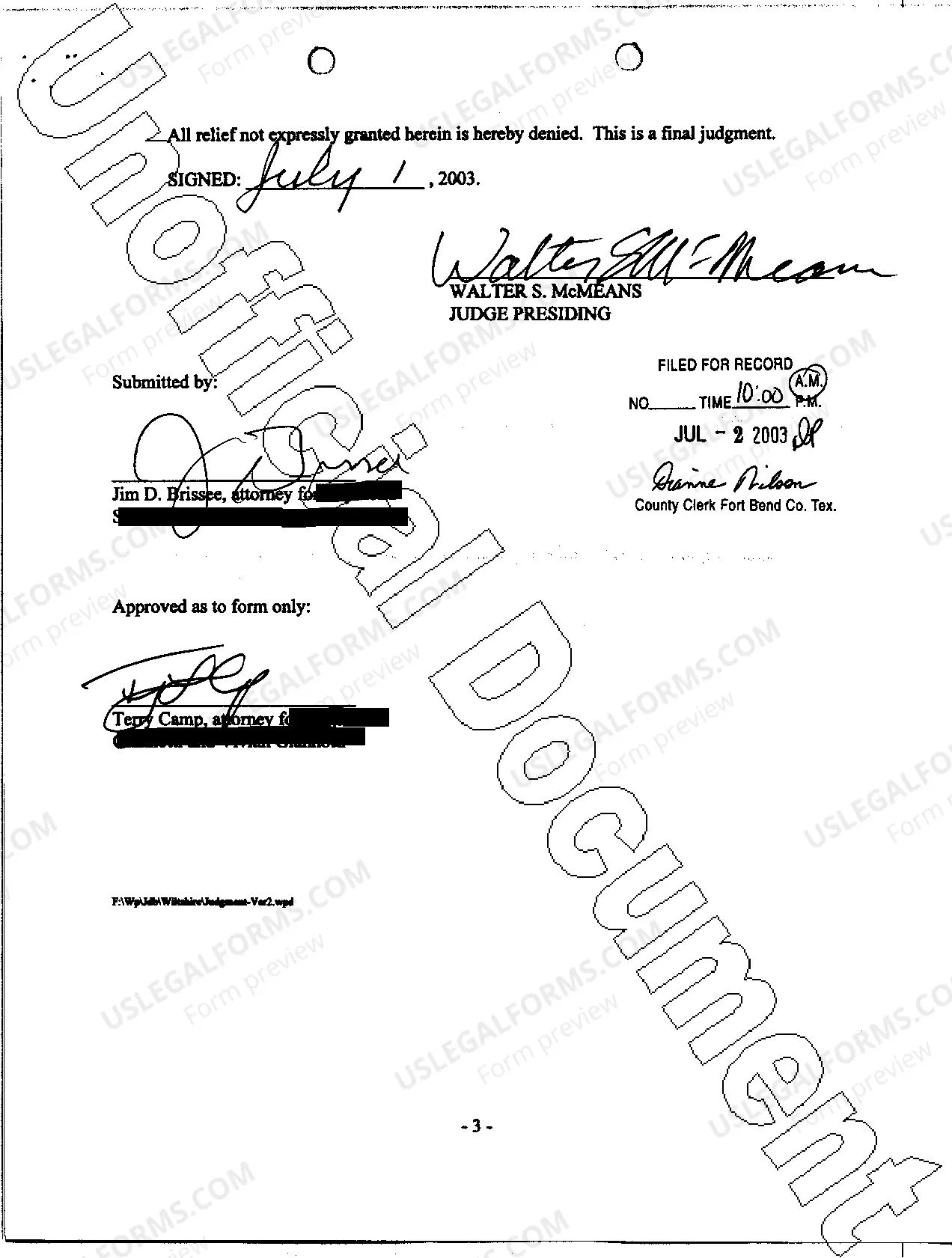 Preview A53 Judgment by Jury Trial