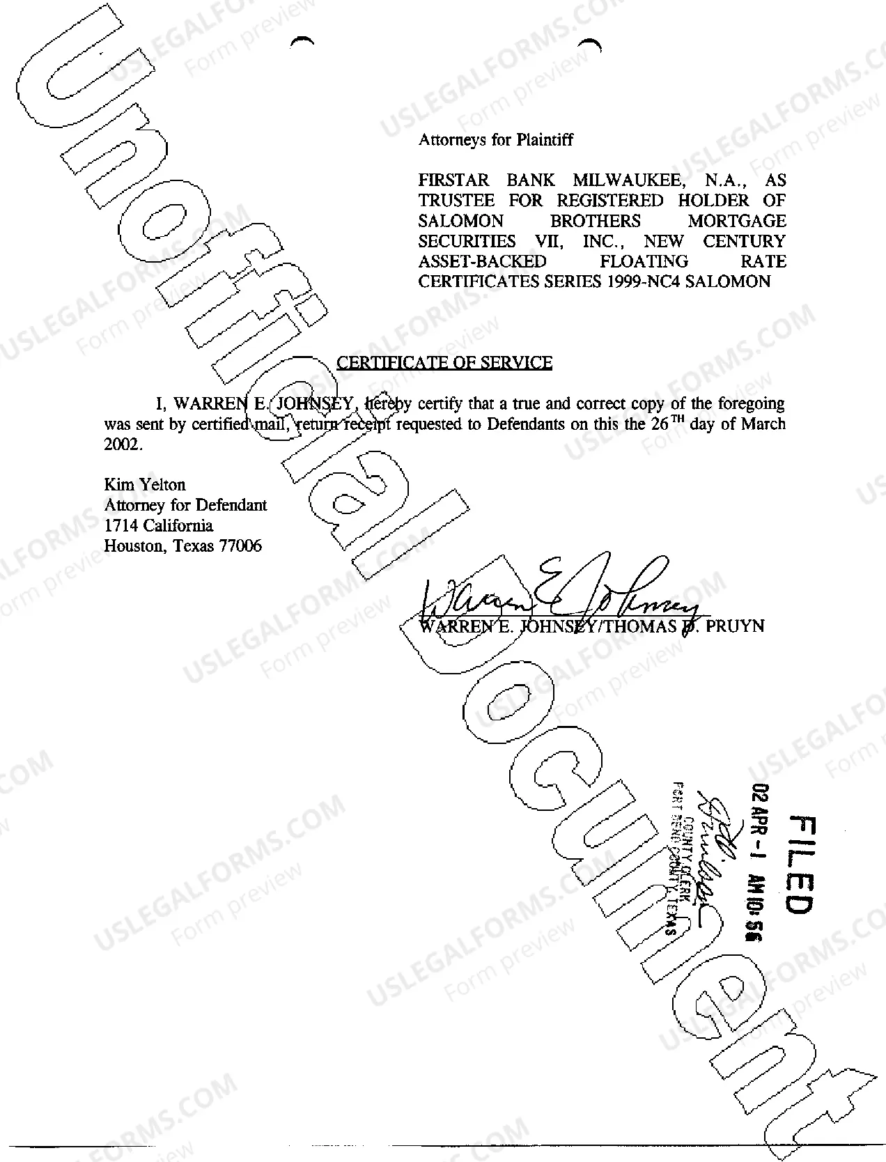 Preview A08 Notice of Jury Trial Setting