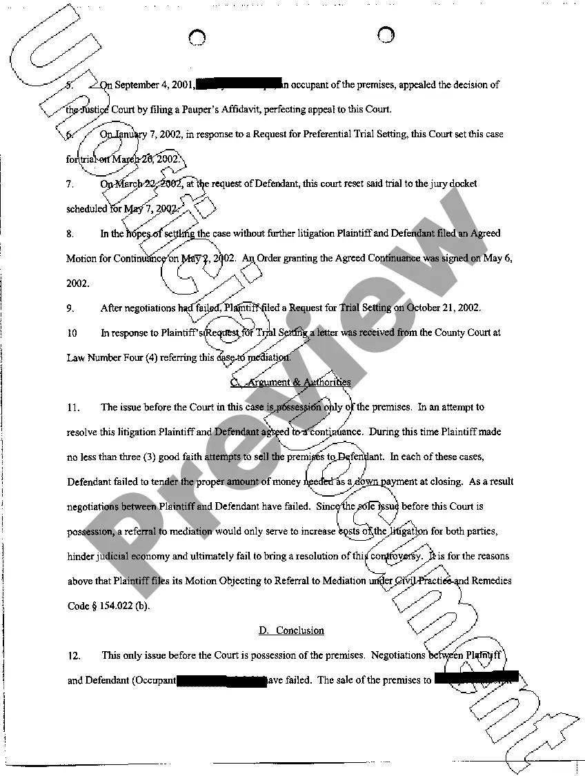 Get A11 Plaintiff's Motion Objecting to Preview A11 Plaintiff's Motion Objecting to