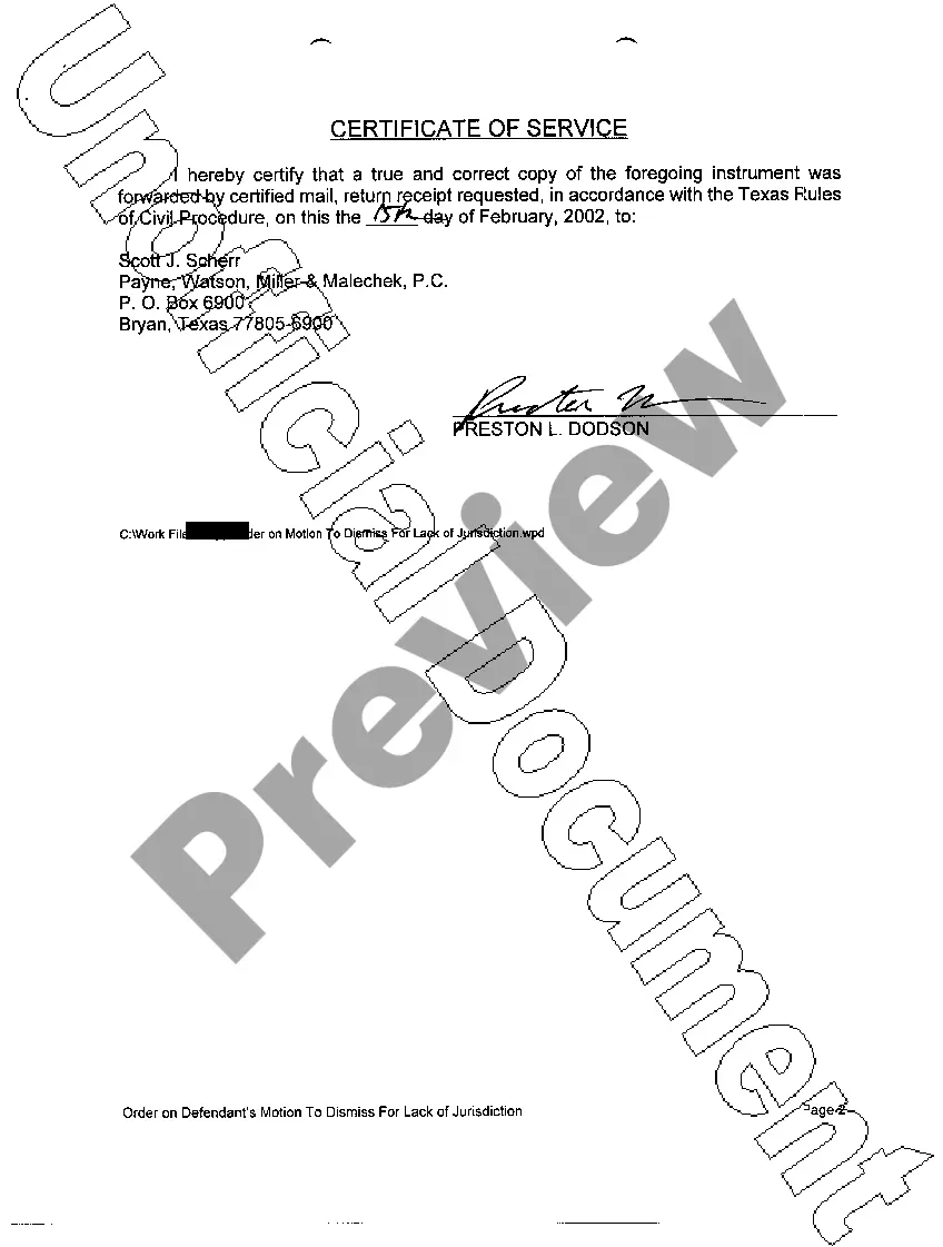 Get A06 Order of Dismissal Preview A06 Order of Dismissal