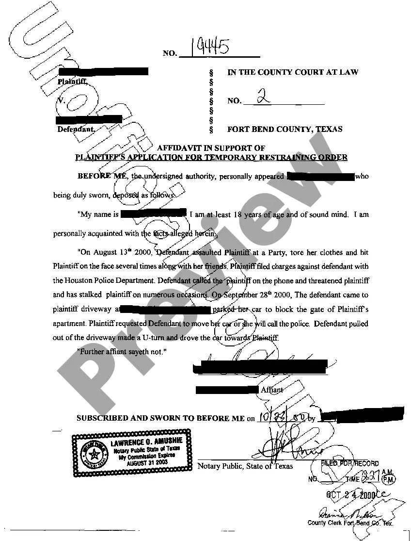 Get A01 Application for Temporary Restraining Order Preview A01 Application for Temporary Restraining Order