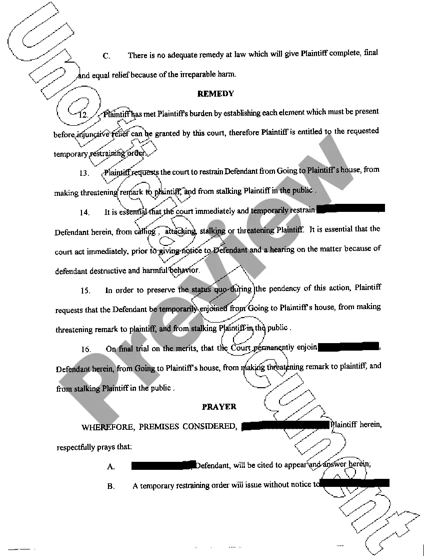 Get A02 Application for Temporary Restraining Order Preview A02 Application for Temporary Restraining Order