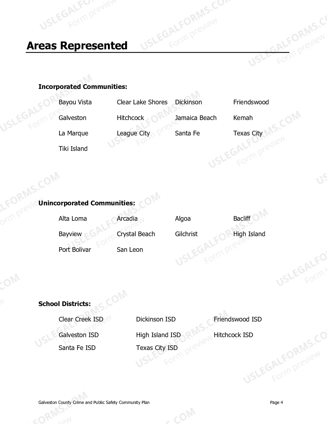 Preview 2017 Galveston County Crime & Public Safety Community Plan