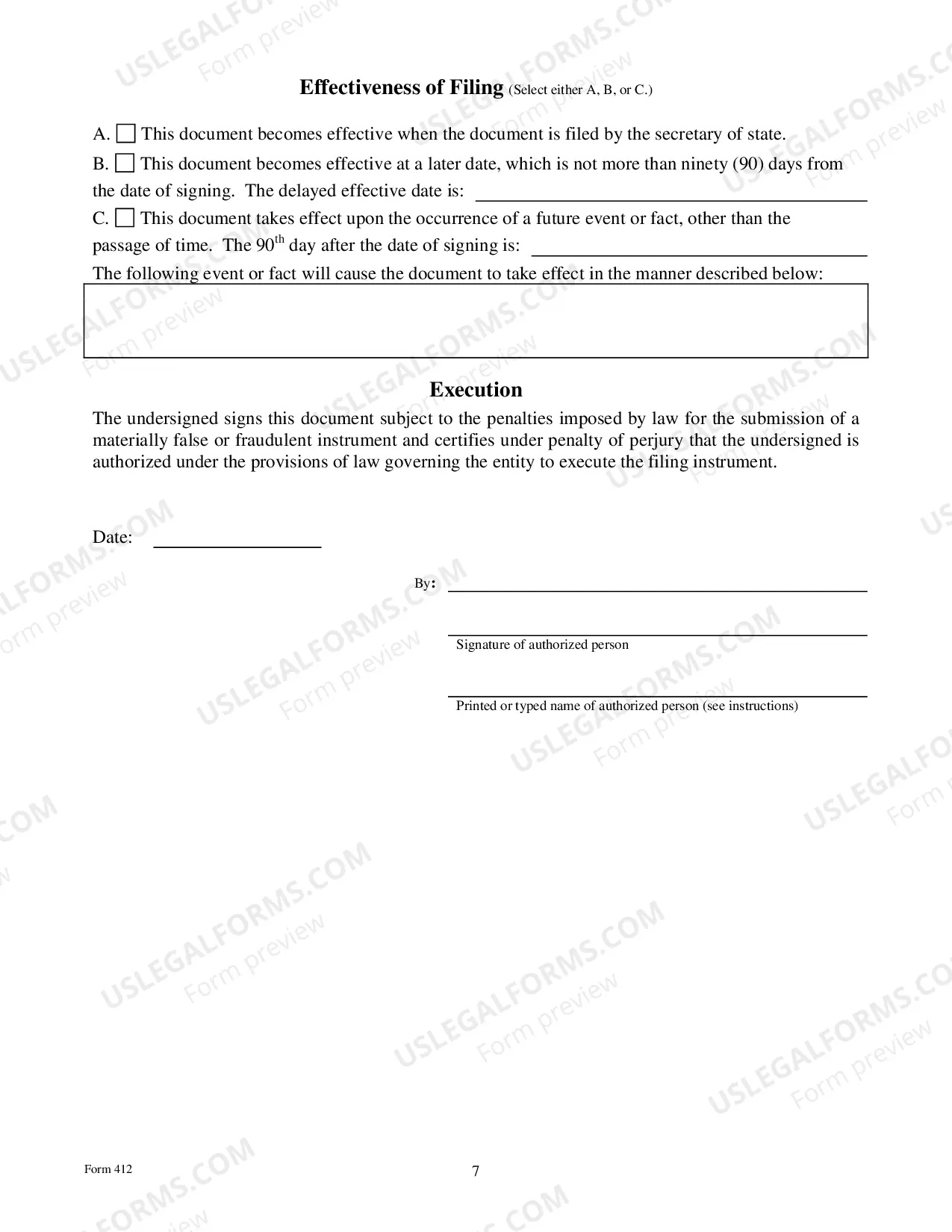 Preview Amendment To Registrtion of A Foreign Limited Partnership