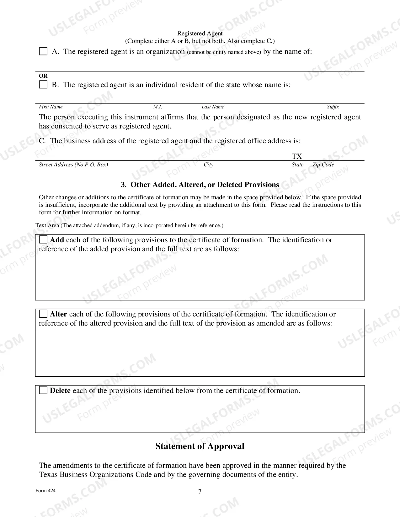 Preview Certificate of Amendment