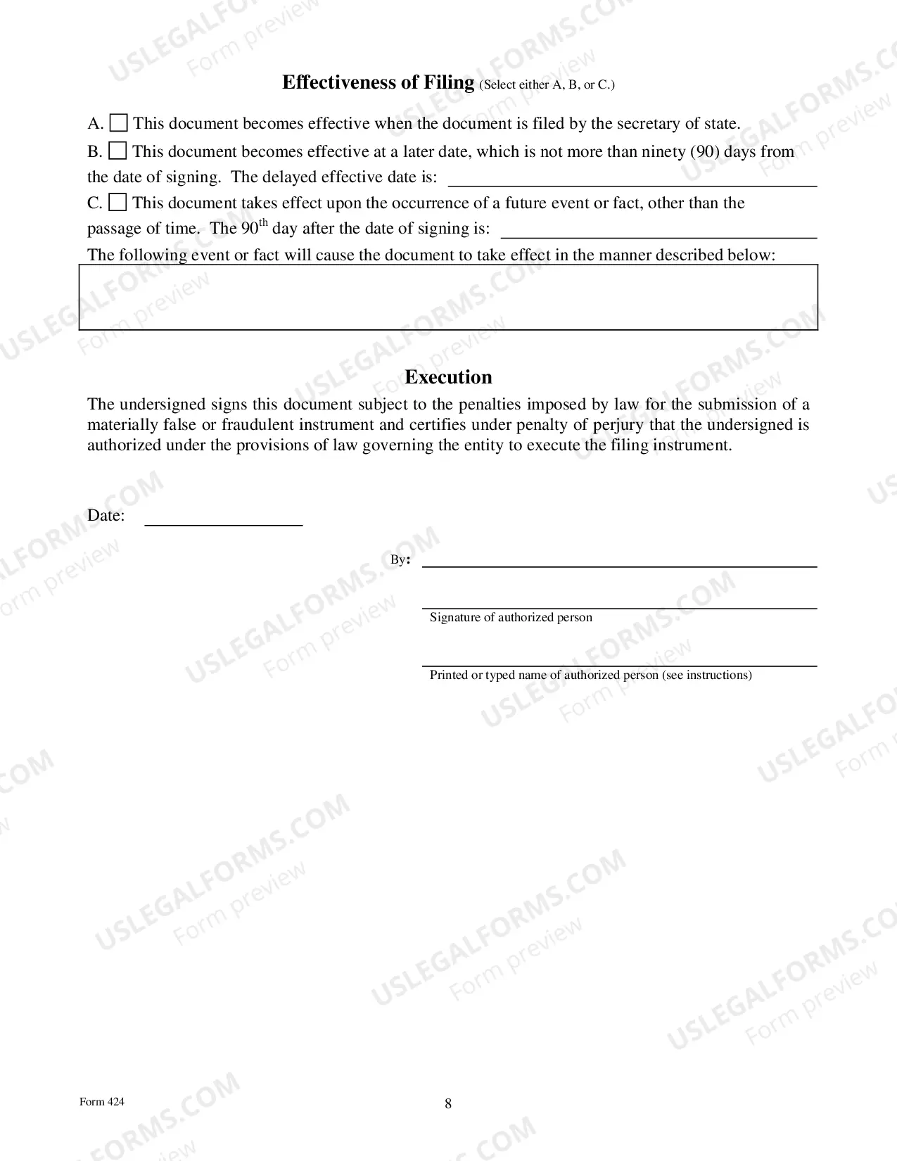 Preview Certificate of Amendment