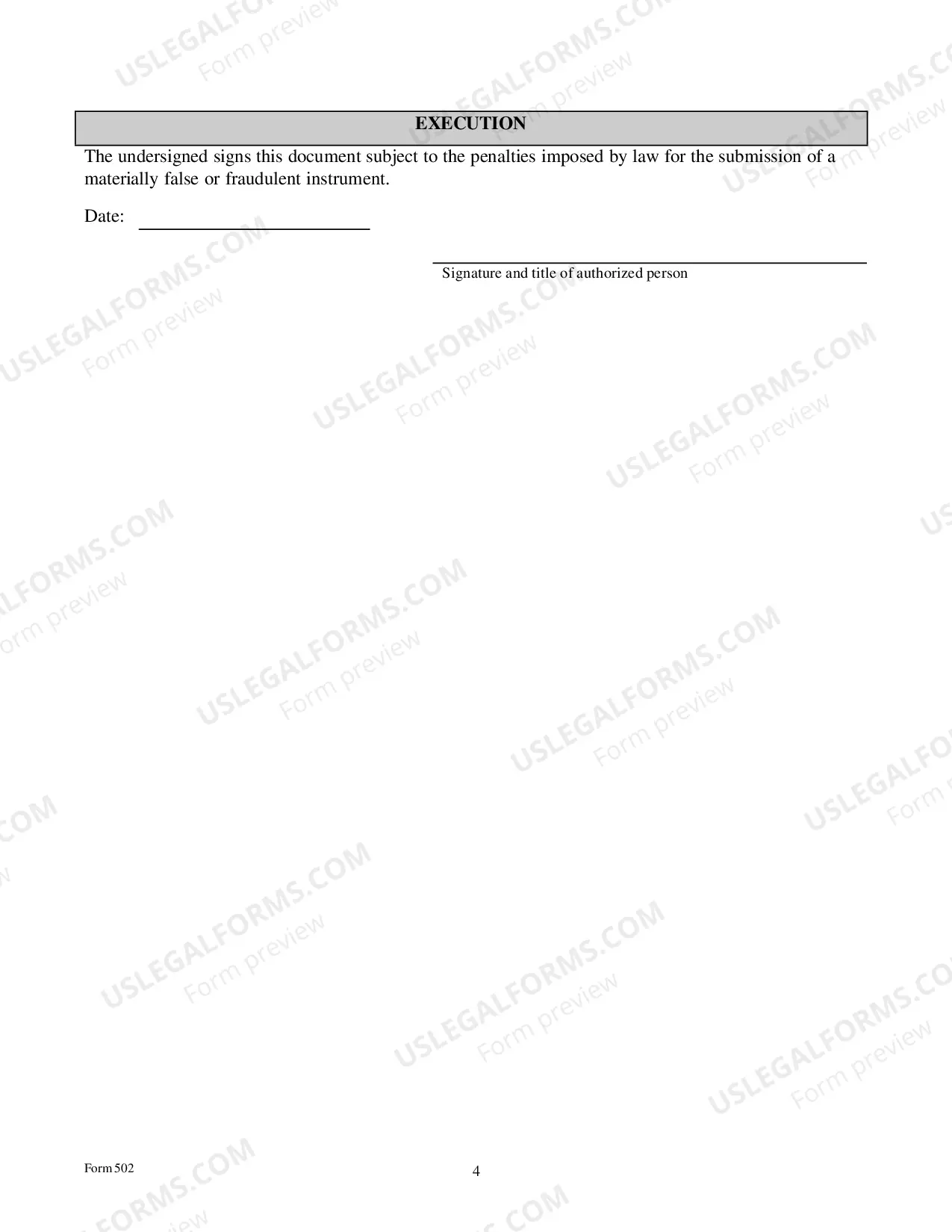 Preview Application For Registration of An Entity Name