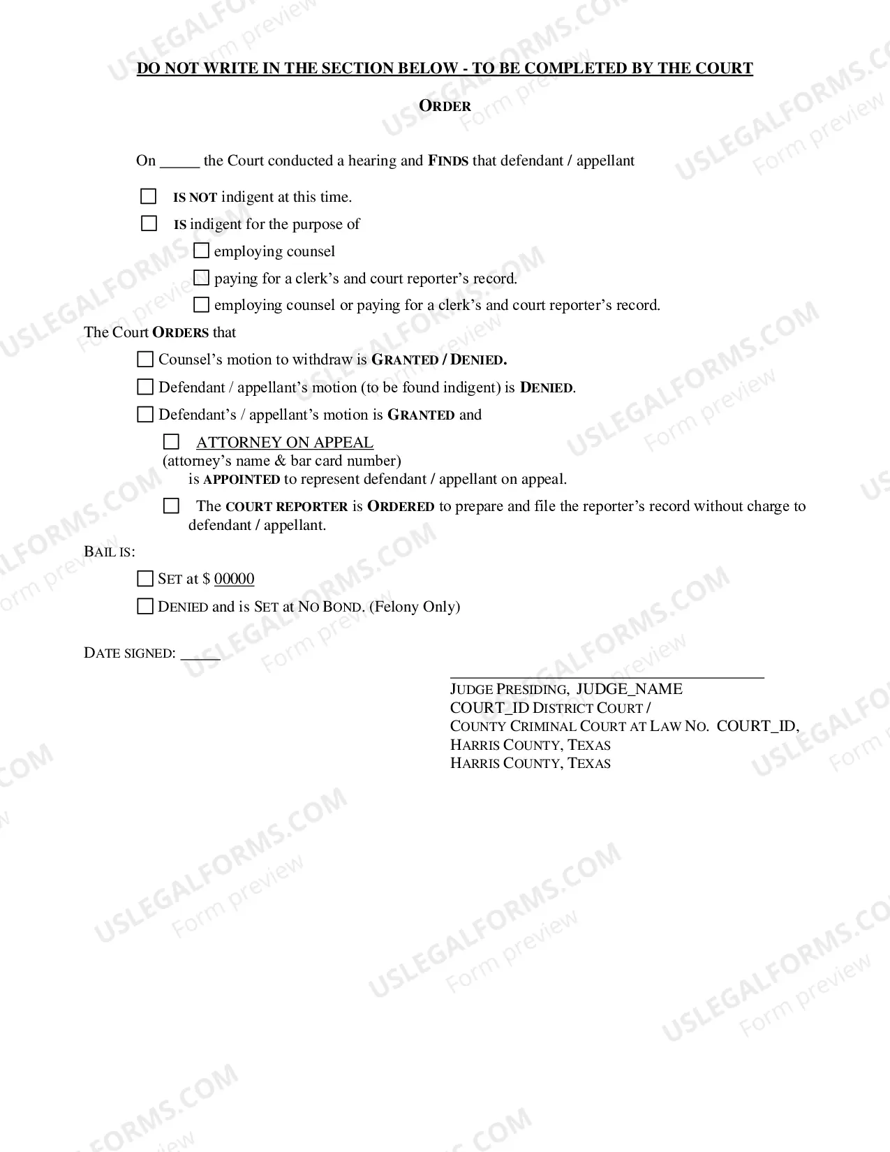Preview Notice of Appeal (Criminal)