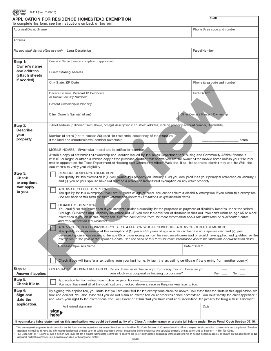 Texas Property Tax Ag Exemption Form
