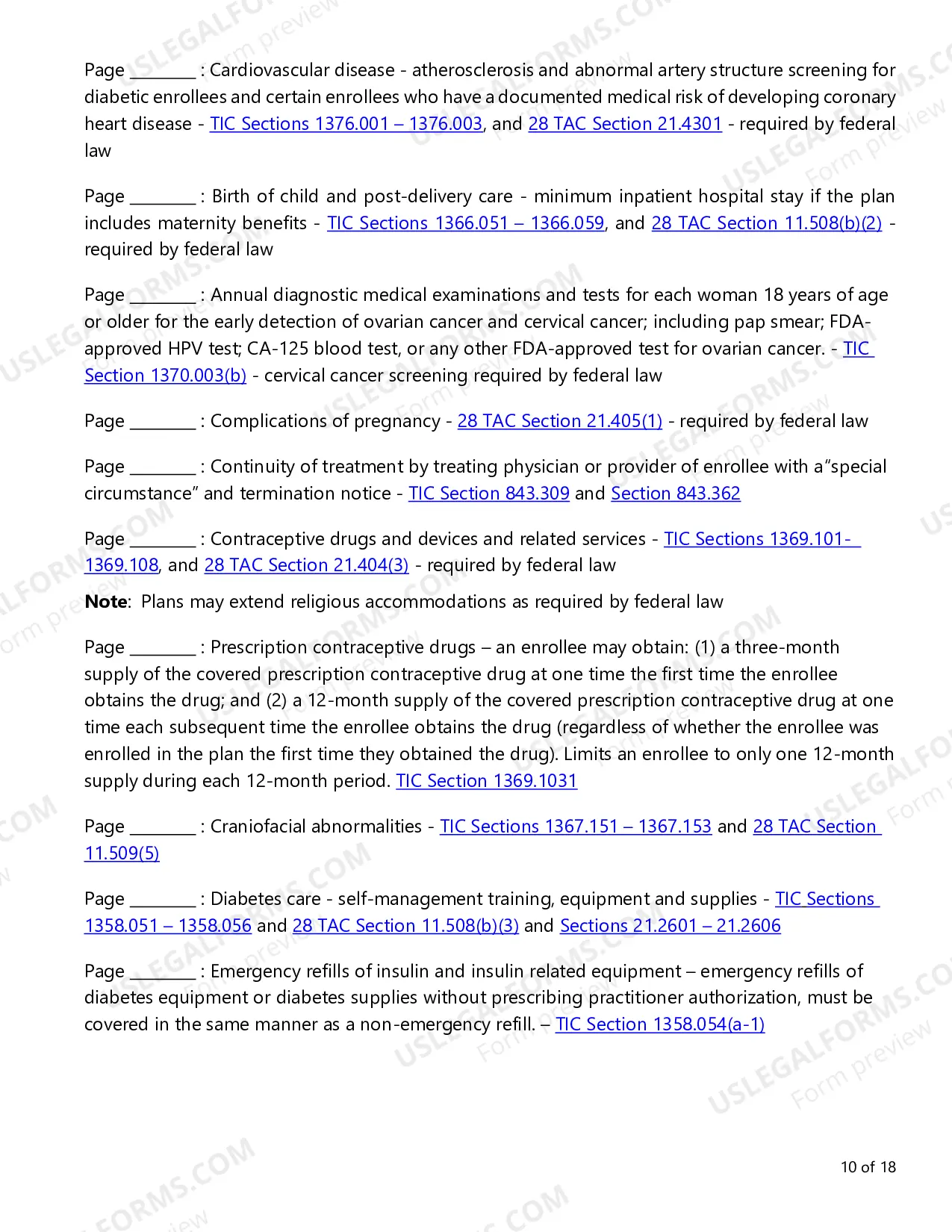 Preview Consumer Choice Evidence of Coverage (EOC) Checklist - Individual Plans